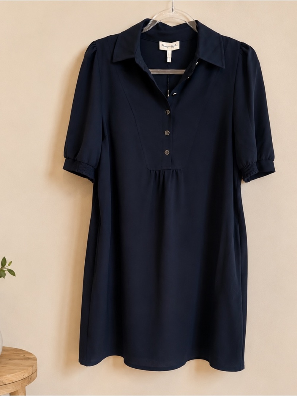 Phase Eight Navy Blue Collared Dress Size 6 NWT